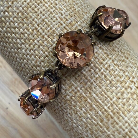 J.Crew Vintage-Inspired Gold-Tone Bracelet With Amber Crystal Accents - Picture 2 of 8